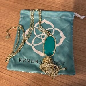 Kendra Scott Rayne Gold Tone Tassel Pendant